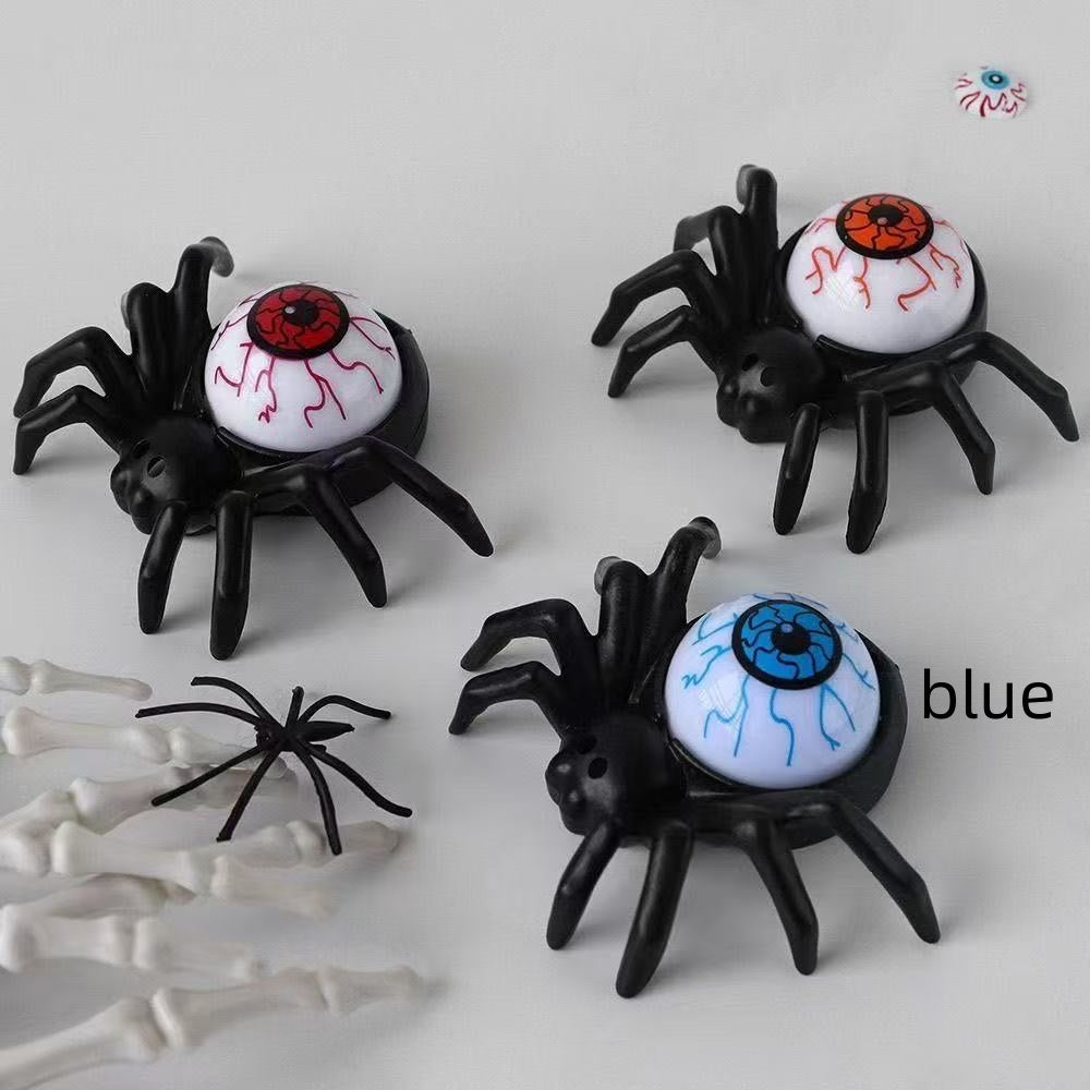 Hoomics 2025 Halloween LED Pumpkin Light Decoration – Spooky Spider Back Candle & Eyeball Lamp for Home