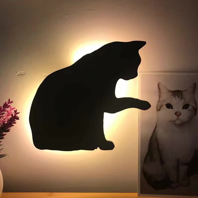 Hoomics LED Animal Night Light – Cat & Dog Design, Sound Sensor Kids Sleep Lamp