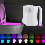 Hoomics Motion Activated Toilet Night Light – 8 Color LED Toilet Bowl Lamp with Motion Sensor