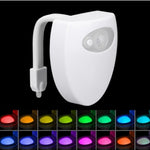 Hoomics Motion Activated Toilet Night Light – 8 Color LED Toilet Bowl Lamp with Motion Sensor