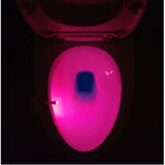 Hoomics Motion Activated Toilet Night Light – 8 Color LED Toilet Bowl Lamp with Motion Sensor