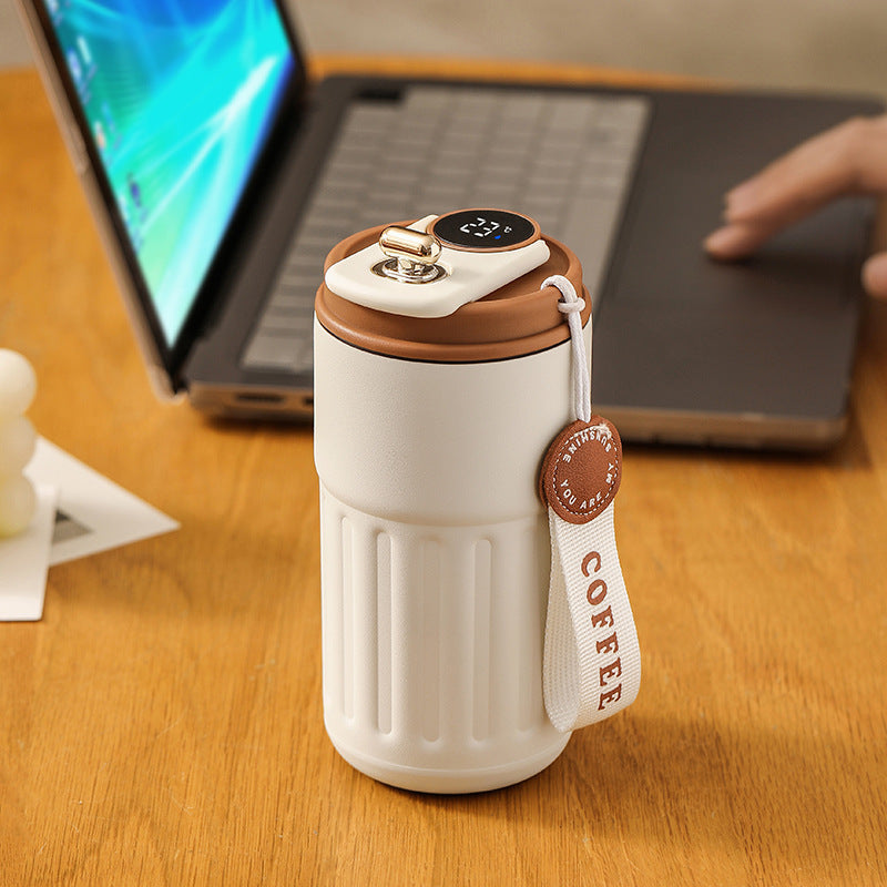 Hoomics Intelligent Digital Thermos Cup | Drinking from Stainless Steel Cups – 450ml