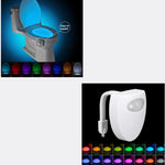 Hoomics Motion Activated Toilet Night Light – 8 Color LED Toilet Bowl Lamp with Motion Sensor
