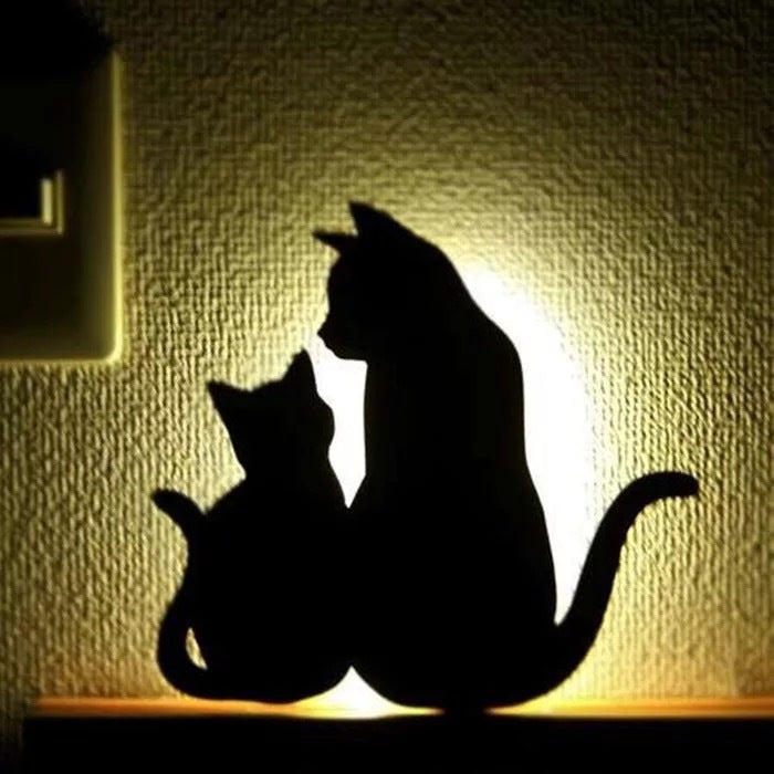 Hoomics LED Animal Night Light – Cat & Dog Design, Sound Sensor Kids Sleep Lamp