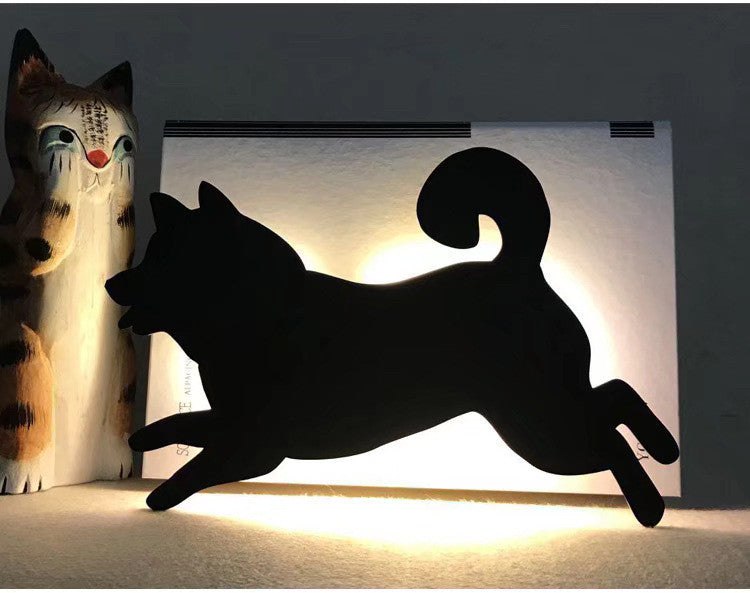 Hoomics LED Animal Night Light – Cat & Dog Design, Sound Sensor Kids Sleep Lamp