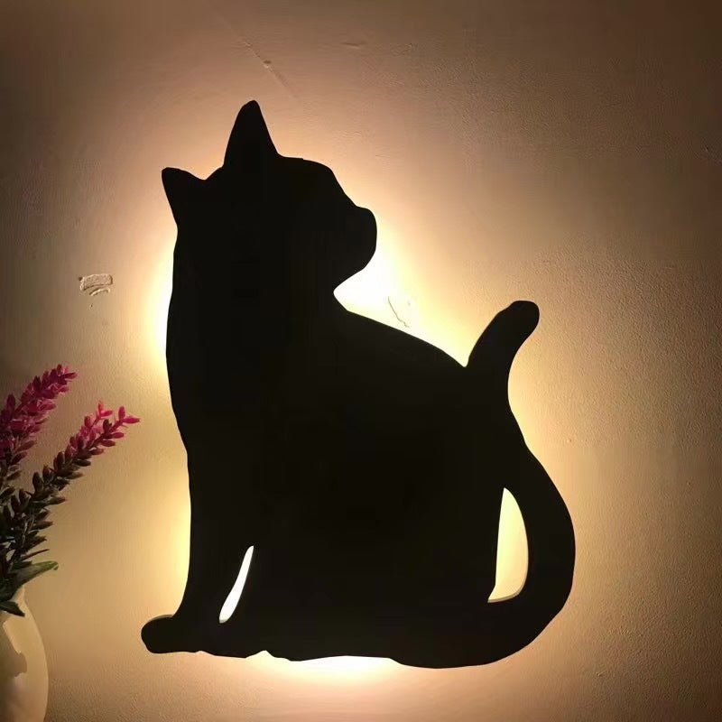 Hoomics LED Animal Night Light – Cat & Dog Design, Sound Sensor Kids Sleep Lamp
