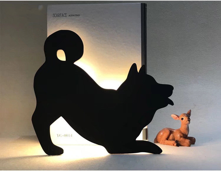 Hoomics LED Animal Night Light – Cat & Dog Design, Sound Sensor Kids Sleep Lamp