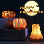 Hoomics Halloween Pumpkin LED Candle Lights – Spooky Decorative Lanterns & Props for Home