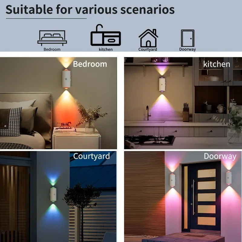 Hoomics motion sensor led night light RGB  with Rechargeable Lamp