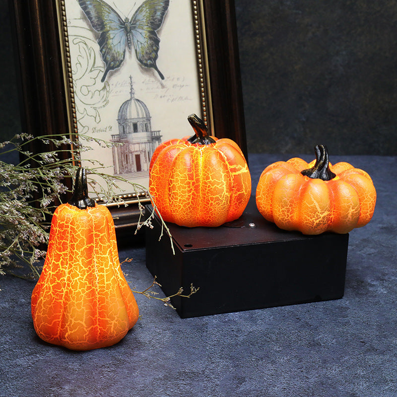 Hoomics Halloween Pumpkin LED Candle Lights – Spooky Decorative Lanterns & Props for Home