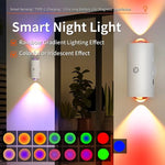 Hoomics motion sensor led night light RGB  with Rechargeable Lamp