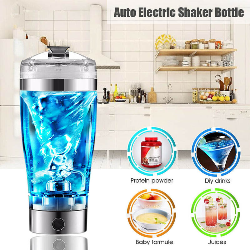 Hoomics Portable Electric Protein Mixer Bottle – USB Rechargeable Shaker Cup (600ml)