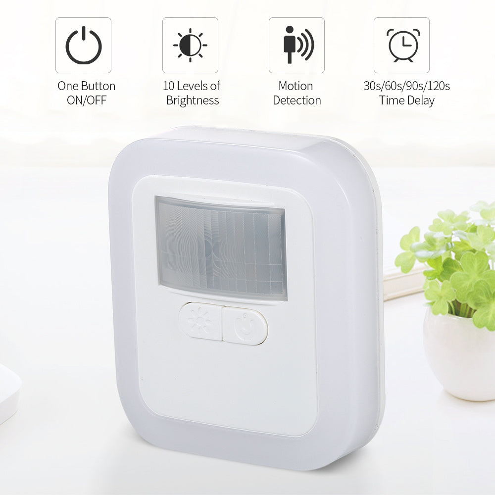 Hoomics LED Night Lights with Sensor – Motion Activated, Adjustable Brightness & Timer