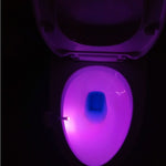 Hoomics Motion Activated Toilet Night Light – 8 Color LED Toilet Bowl Lamp with Motion Sensor