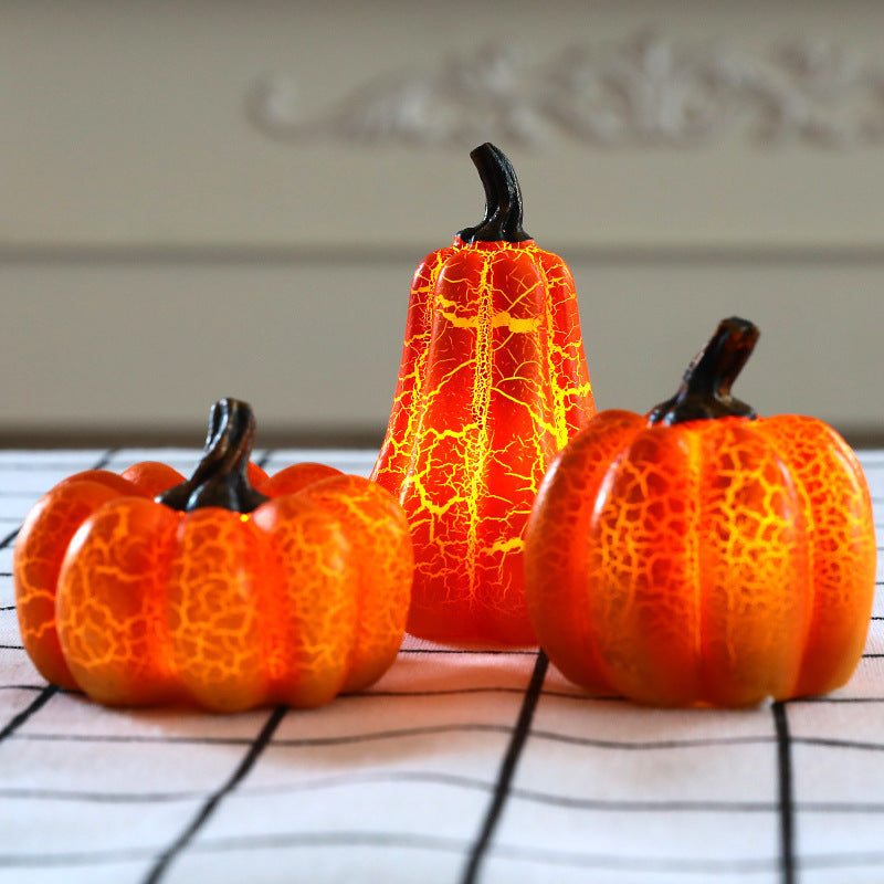 Hoomics Halloween Pumpkin LED Candle Lights – Spooky Decorative Lanterns & Props for Home