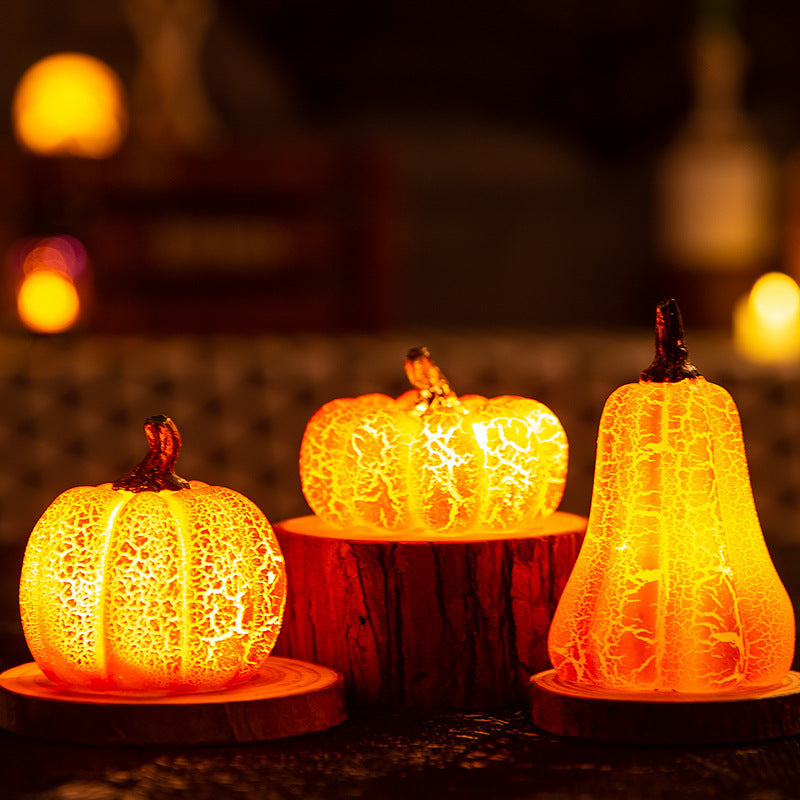 Hoomics Halloween Pumpkin LED Candle Lights – Spooky Decorative Lanterns & Props for Home