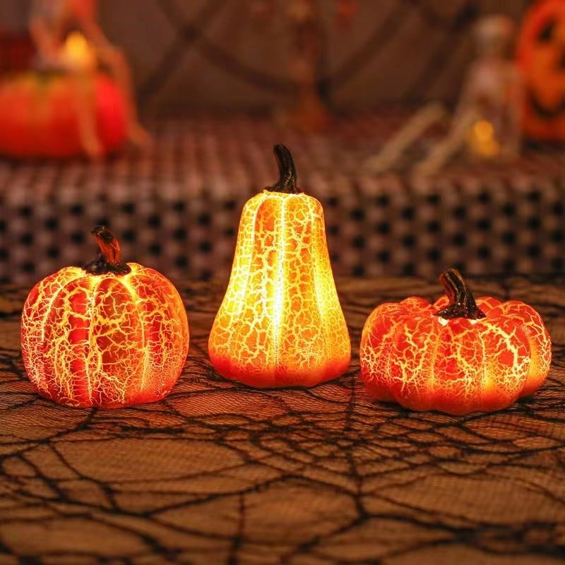 Hoomics Halloween Pumpkin LED Candle Lights – Spooky Decorative Lanterns & Props for Home
