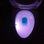 Hoomics Motion Activated Toilet Night Light – 8 Color LED Toilet Bowl Lamp with Motion Sensor