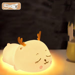 Hoomics Soft Silicone Night Light for Kids – Cartoon Night Lamp & Decompression Toy