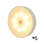 Hoomics Buy Motion Sensor Night Light – USB Rechargeable Wireless LED Puck Lamp for Kitchen, Cabinet & Home