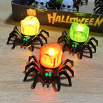 Hoomics 2025 Halloween LED Pumpkin Light Decoration – Spooky Spider Back Candle & Eyeball Lamp for Home
