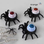 Hoomics 2025 Halloween LED Pumpkin Light Decoration – Spooky Spider Back Candle & Eyeball Lamp for Home