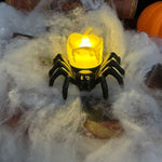 Hoomics 2025 Halloween LED Pumpkin Light Decoration – Spooky Spider Back Candle & Eyeball Lamp for Home