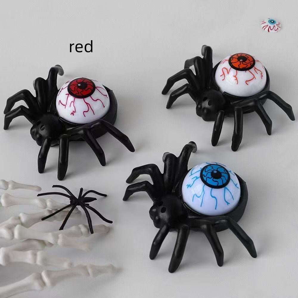 Hoomics 2025 Halloween LED Pumpkin Light Decoration – Spooky Spider Back Candle & Eyeball Lamp for Home